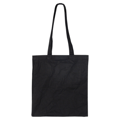 Τσάντα Πάνινη Μαύρη με Χερούλια [37x41]