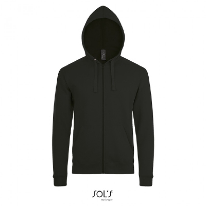 SOLS Ζακέτα Φούτερ με κουκούλα STONE 01714 260gr 3XL