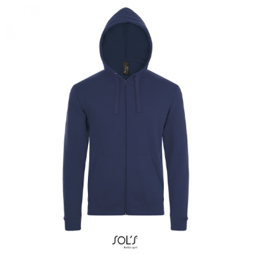 SOLS Ζακέτα Φούτερ με κουκούλα STONE 01714 260gr 3XL