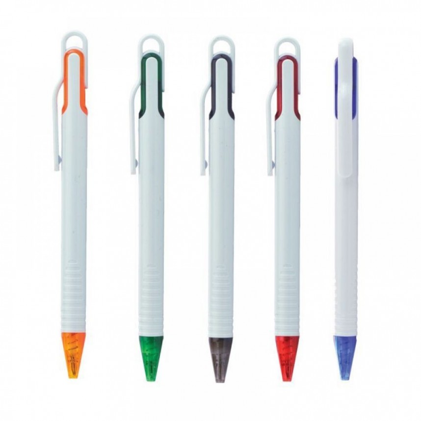 Στυλό με λευκό κορμό