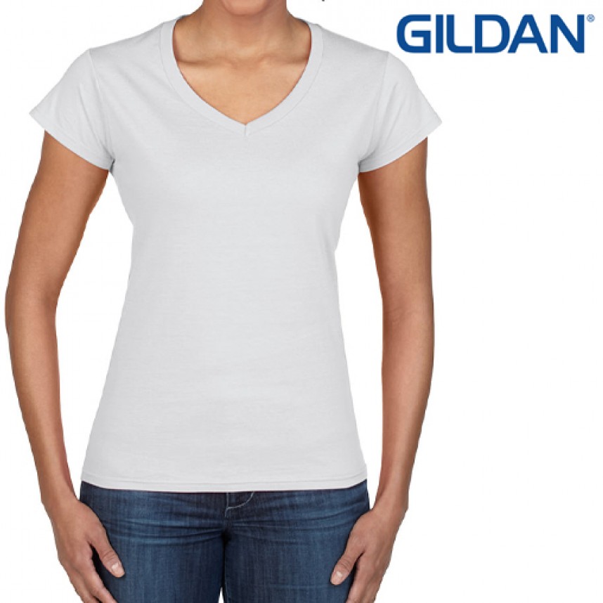 GILDAN - 064102 - Γυναικείο μπλουζάκι 150gr με V λαιμόκοψη κοντομάνικα GILDAN 64V00L