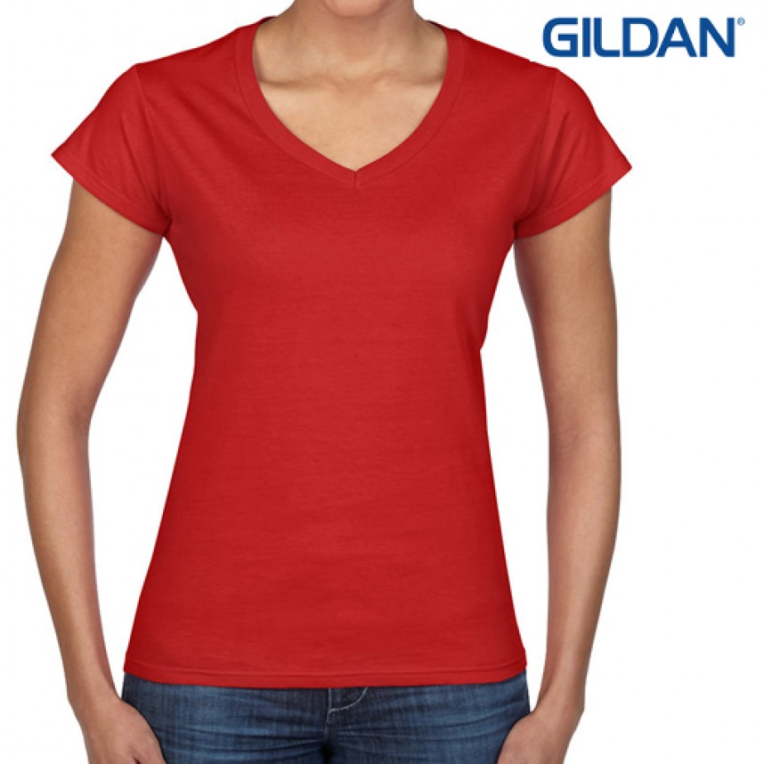 GILDAN - 064102 - Γυναικείο μπλουζάκι 150gr με V λαιμόκοψη κοντομάνικα GILDAN 64V00L