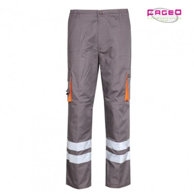 Παντελόνι εργασίας με δύο ανακλαστικές ταινίες