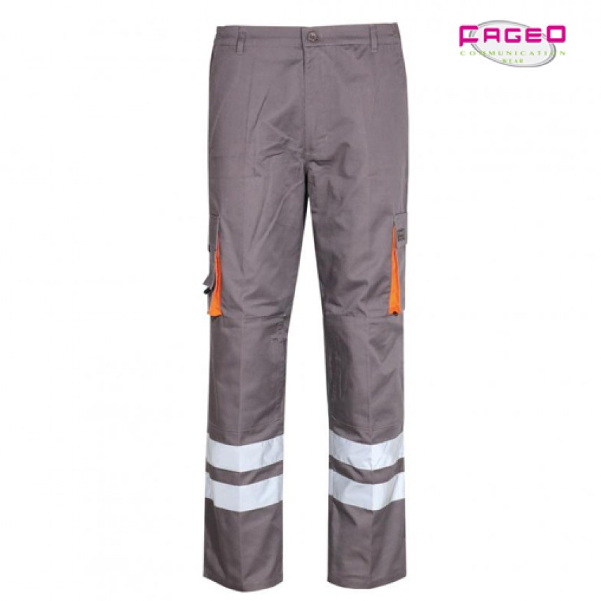Παντελόνι εργασίας με δύο ανακλαστικές ταινίες
