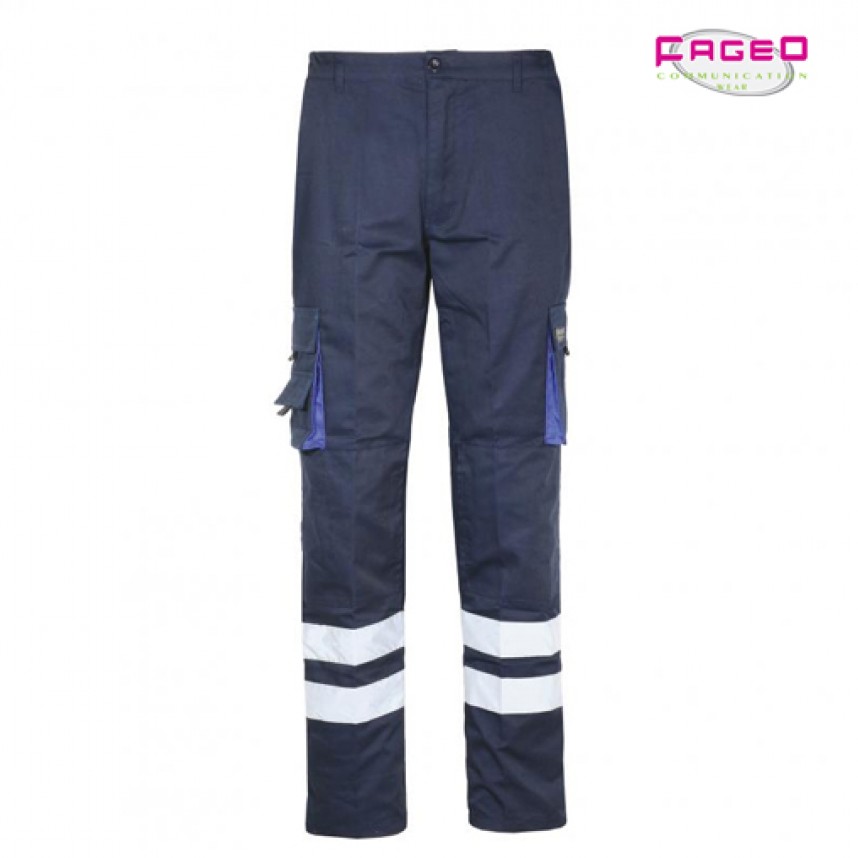 Παντελόνι εργασίας με δύο ανακλαστικές ταινίες
