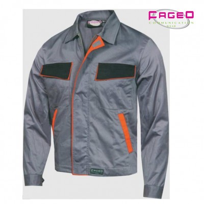 FAGEO - 00559 - Σακάκι εργασίας με velcro στην μέση