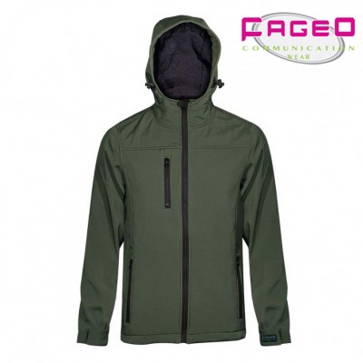 FAGEO - 00523 - Μπουφάν Soft shell με κουκούλα