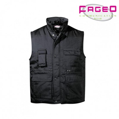 FAGEO - 00060  - Γιλέκο υφασμάτινο με επένδυση M-XXL