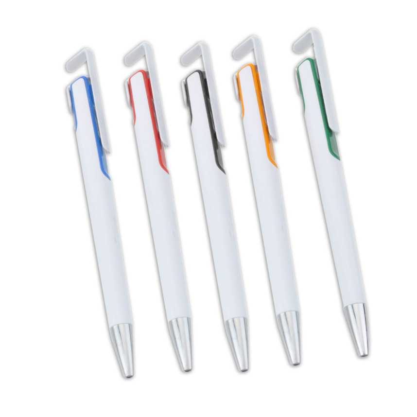 Στυλό με λευκό κορμό κλιπ για ταμπλετ