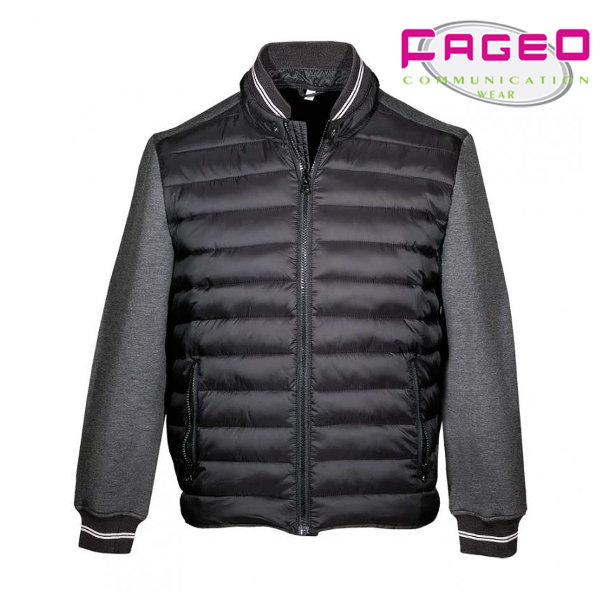 FAGEO - 00515 - Μπουφάν nylon με φούτερ μέρη