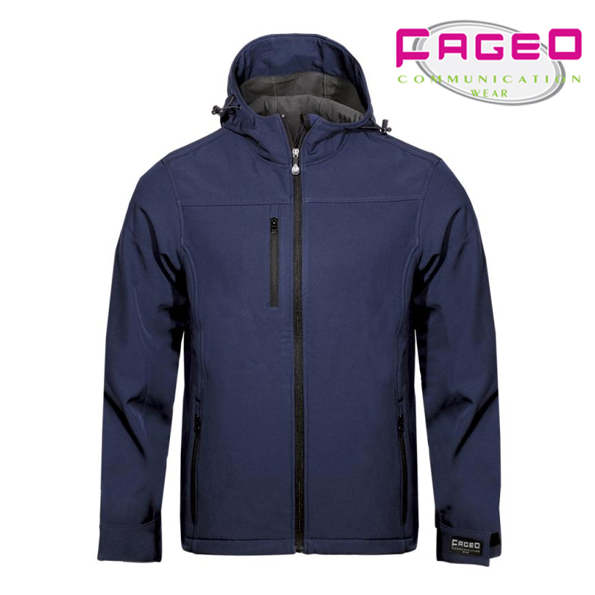 FAGEO - 00523 - Μπουφάν Soft shell με κουκούλα