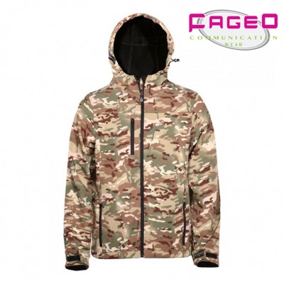 FAGEO - 00523CAM - Μπουφάν Soft shell Camouflage
